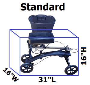 knee scooter standard model folded