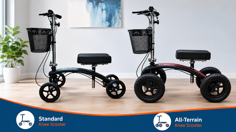 Knee Scooter USA weekly rental pricing for Standard and All-Terrain models